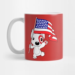 American Flag Bullseye Team Member Mug